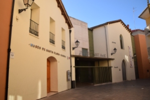 Fachada del actual espacio museístico MAGA (Museo Santa Clara, en lo que fue la antigua Sala de Hombres).
